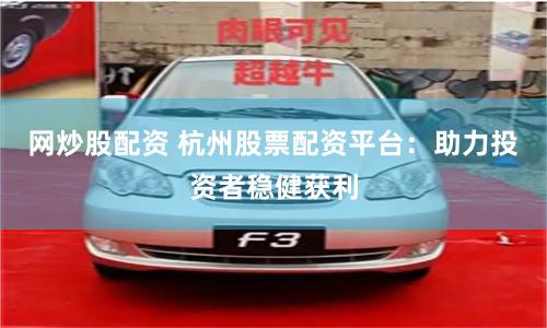 网炒股配资 杭州股票配资平台：助力投资者稳健获利